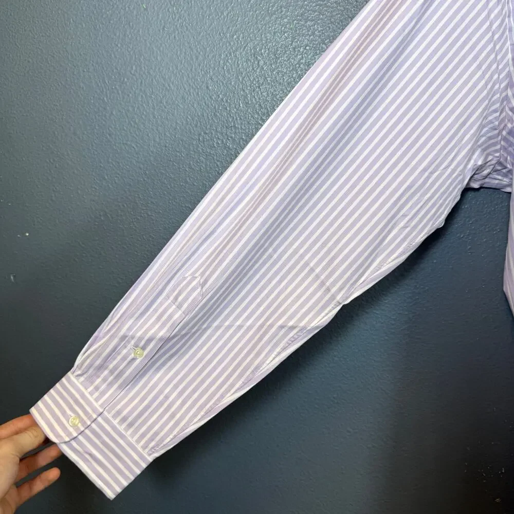 Ralph Lauren XXL men’s pink/white striped Kiawah long sleeve shirt NWT